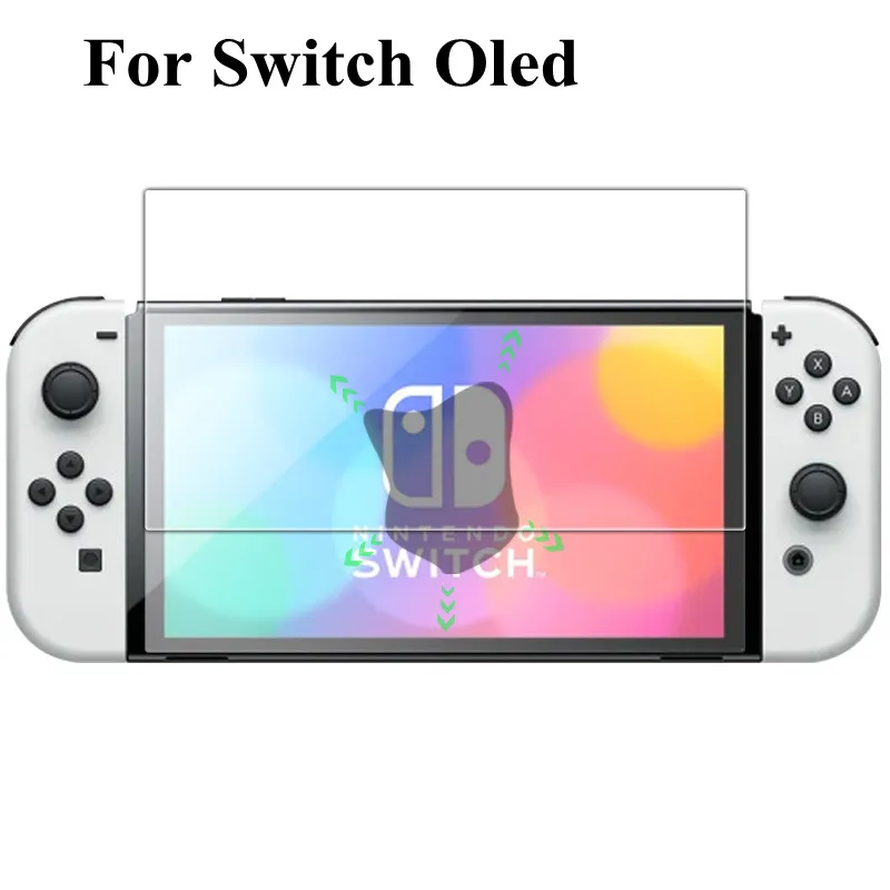 Película De Vidro Temperado Para Tela Compatível Com Nintendo Switch Oled, Hd