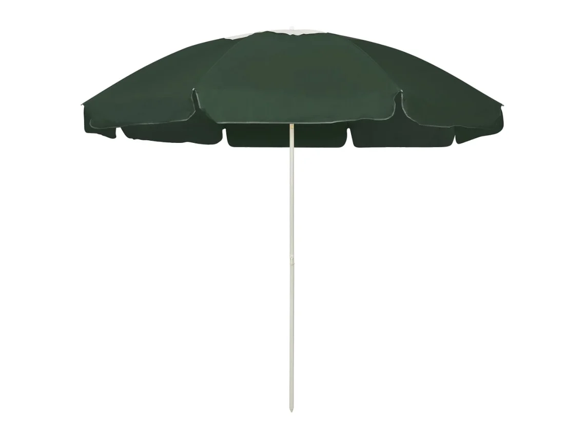 Vidaxl Guarda-sol De Praia 240 Cm Verde