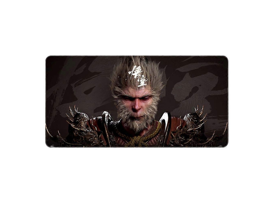 Mousepad Gamer Estendido Black Myth Tapete De Mesa Grande Antiderrapante Para Gamers E Uso No Escritório, 900x200mm Brilvibera