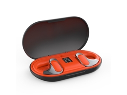 Fones Bluetooth Chronus Uso Contínuo, Redução Ruído, Graves Panorâmicos, 12h Bateria Laranja JIAPEI