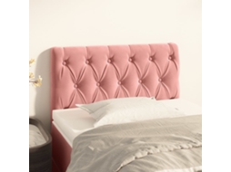 Cabeceira De Cama Veludo 80x7x78/88 Cm Rosa