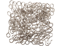Magiclulu Conjunto De 100 Ganchos Cortina Metal Em Aço Inoxidável Para