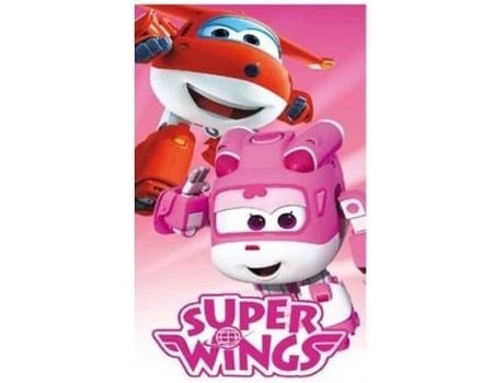 Toalha de Praia Super-Wings Rosa 70x140 cm