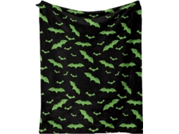 Manta Pequena Syjym Halloween em Flanela com Estampa Digital Confortável Macia e Quente de Dupla Face Ideal Pa