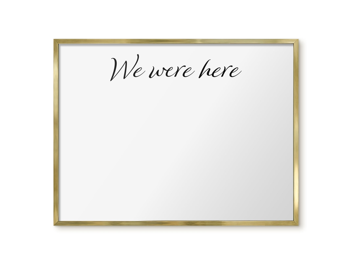 Quadro magnético de parede "We Were Here For The Bedroom" Espelharte (80x60 cm)
