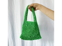 Bolsa de Pulso Tecida à Mão Estilo Coreano Verde S/MARCA
