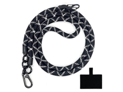 Lurelia Cordão Para Telemóvel Transversal Para Pescoço Portátil 10 Mm 120 Cm Anti-perda