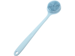 Escova Esfoliante Corporal De Silicone Com Cabo Longo, Escova De Massagem Para Banho Adultos, Acessório De Banho Prático