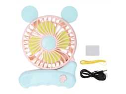 Ventilador Usb Mini Portátil Plegable Rosa para Exterior