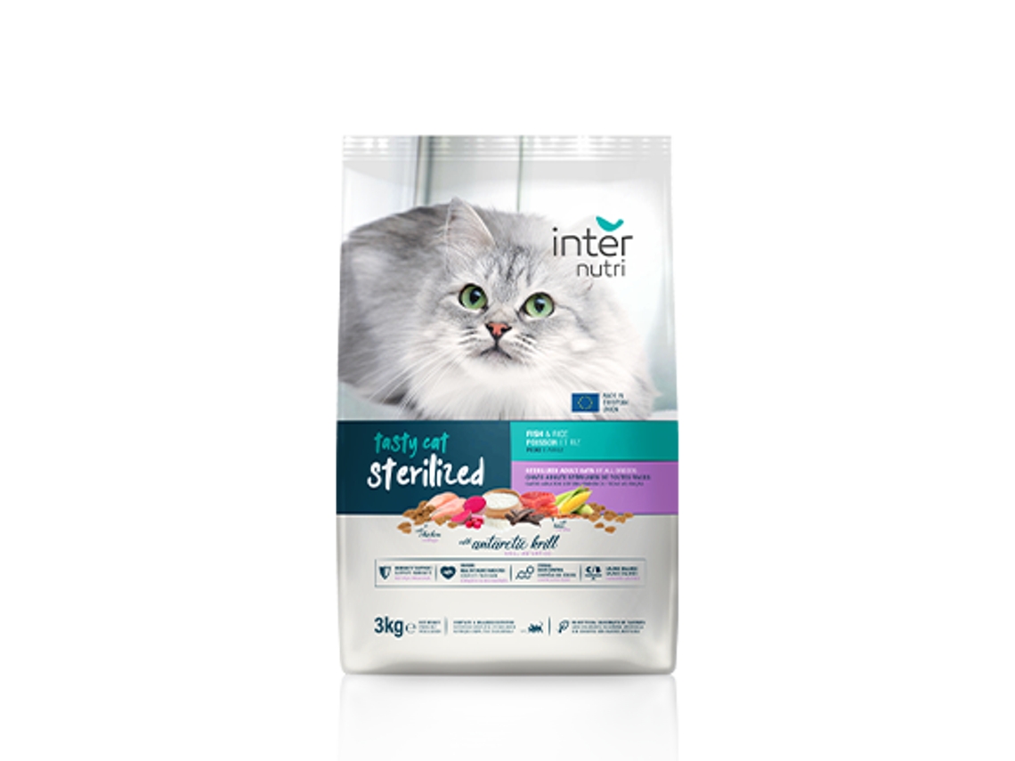 Alimento Completo para Gato Esterilizados INTERNUTRI TASTY Cat Sterilized 3 kg