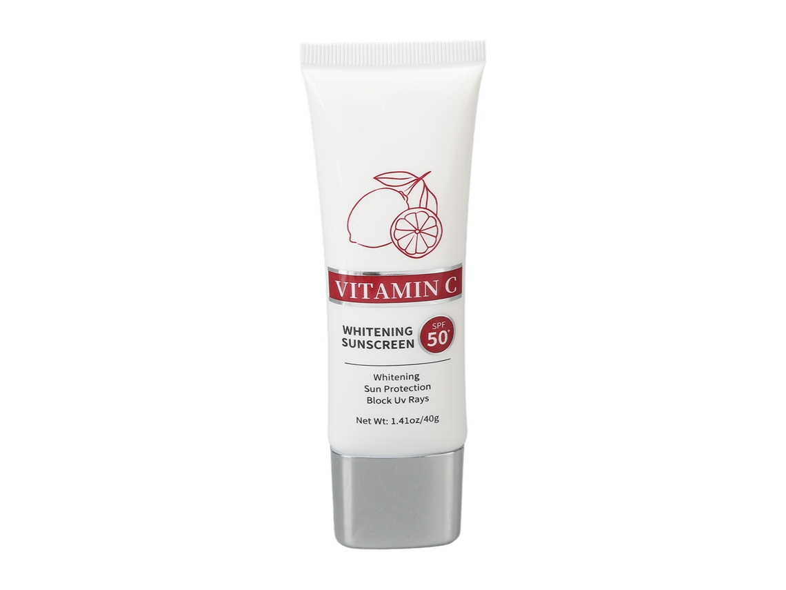 Loção Solar Facial Com Vitamina C Bloqueio Uv E Iluminação Da Pele
