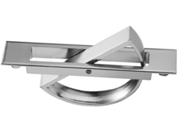 Puxadores Embutidos Lifkome Para Armários, Conjunto De 2 Peças, Liga De Zinco, Cor Prata, Design Moderno E Discreto Para