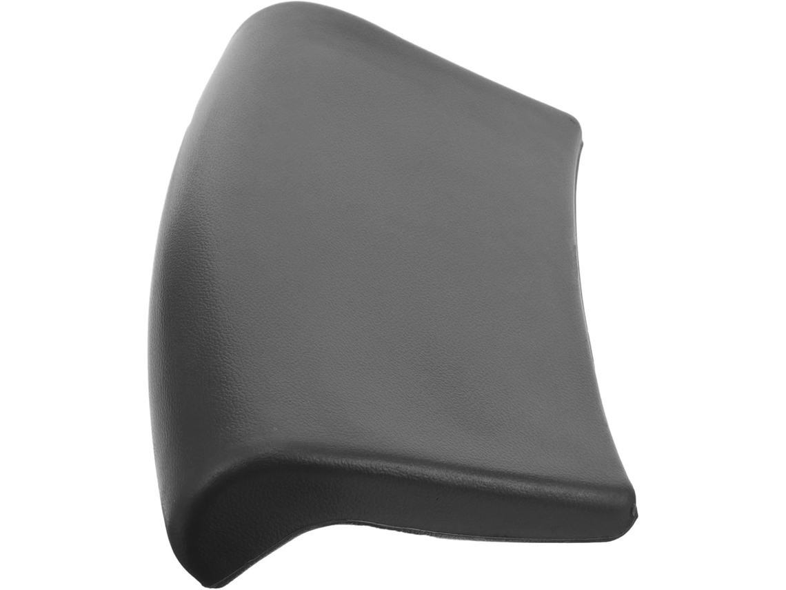 Almofada de banho com design simples e elegante, com suporte cervical, em PU preto.