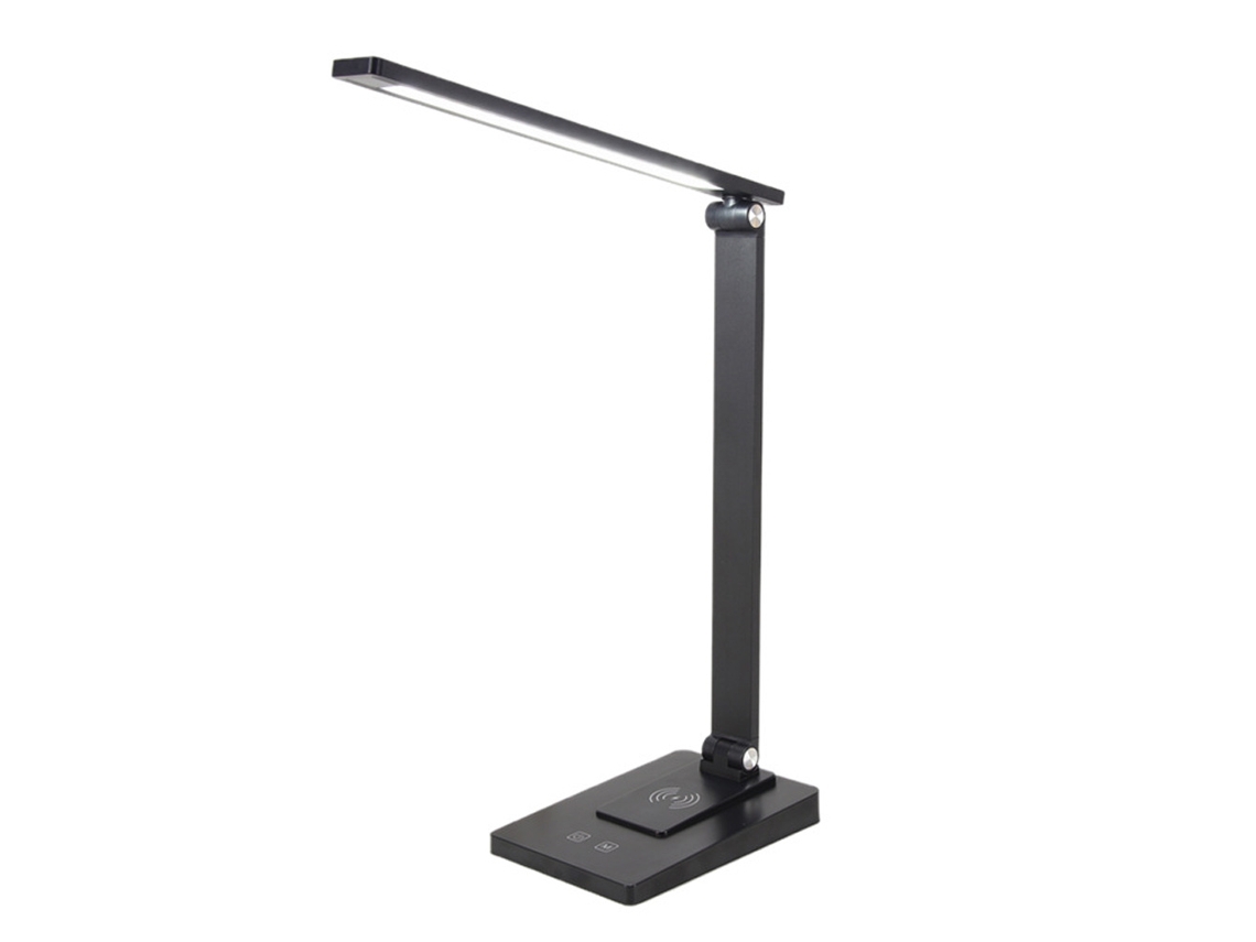 Luminária De Mesa Multifuncional, 4 Modos De Cor, Porta De Carregamento Dupla, Tecnologia Regulável Que Protege Os Olhos, Design Dobrável Flexível, Se