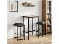Vidaxl Banco De Bar 2 Unid. Cinzento-escuro 40 X 32 X 64 Cm