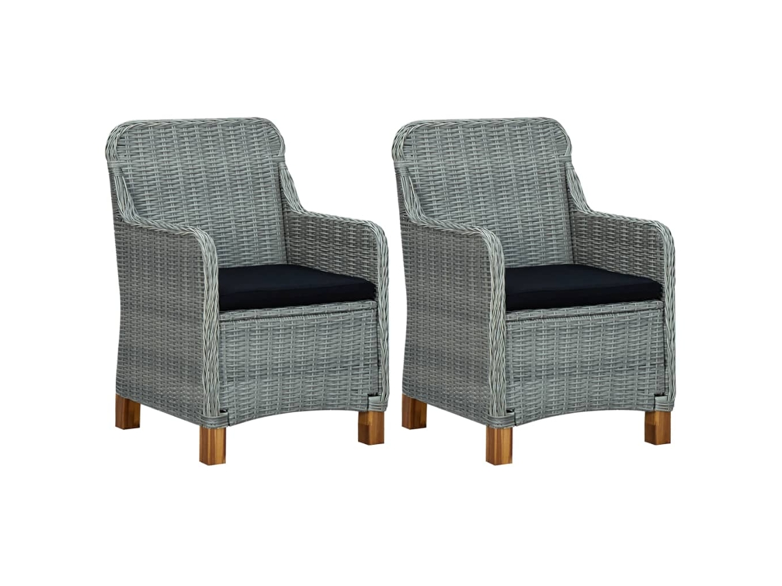 Garden Chair, Garden Chairs Vidaxl Cinzeto Rattan / Vime (n/a)
