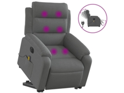 Electric Stand Up Massage Recliner Chair, Electric Stand Up Massage Recliner Chairs Vidaxl Cinzeto Tecido