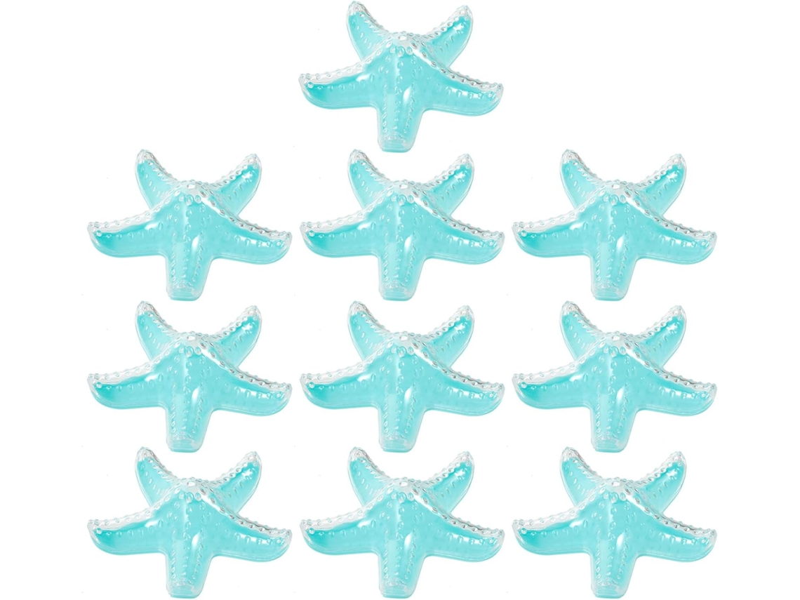 Caixas De Plástico Pequenas Para Doces Operitacx, 10 Unidades, Formato De Estrela Do Mar, Cores Sortidas Para Decoração