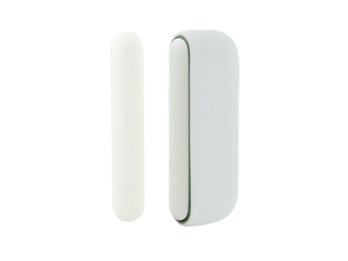 Capa Para Iqos Iluma Modelo De Abertura Lateral Adicionar Painéis Laterais 13x9.5x3cm Silicone Branco Fwinl