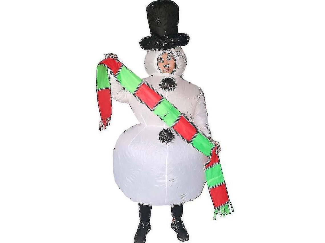 2026 traje Inflável de Boneco de Neve para Adultos Natal Halloween Festa