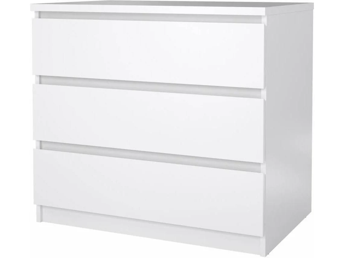 Cómoda com 3 Gavetas Neo Branco (77 x 50 x 70.1 cm)