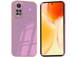 Capa Protetora Note Banhado para Xiaomi Redmi Note 11 HONGWE. Anti-Choque Roxo