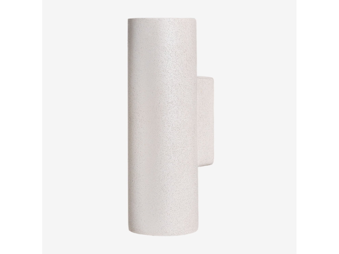 Luminária de Parede Externa em Cimento Curonisy Cimento Branco Pedra SKLUM
