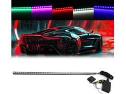 Barra De Luz Estroboscópica Rgb 7 Cores Com 48 Leds Para Carros, Barra De Luz À Prova D Água 22 Polegadas Para Caminhões