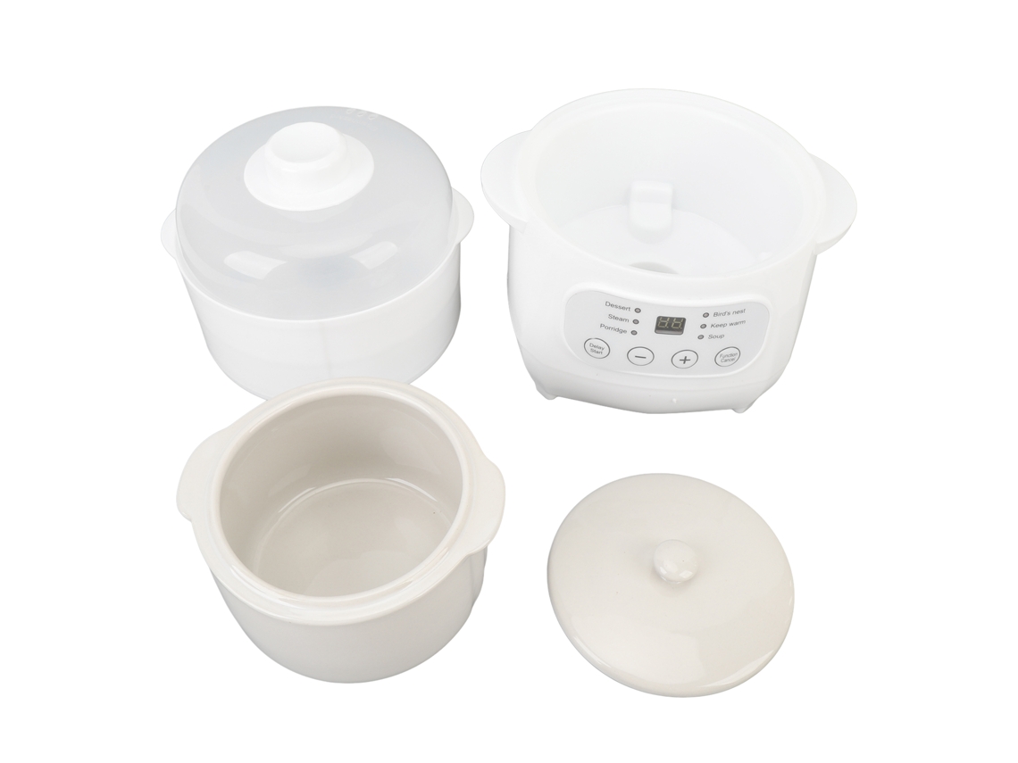 Laxiscreed Panela Elétrica De Cozimento Lento E Sopa Com Base De Cerâmica Automática