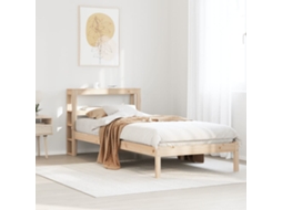 Cama Sem Colchão 90x190 Cm Madeira De Pinho Maciça