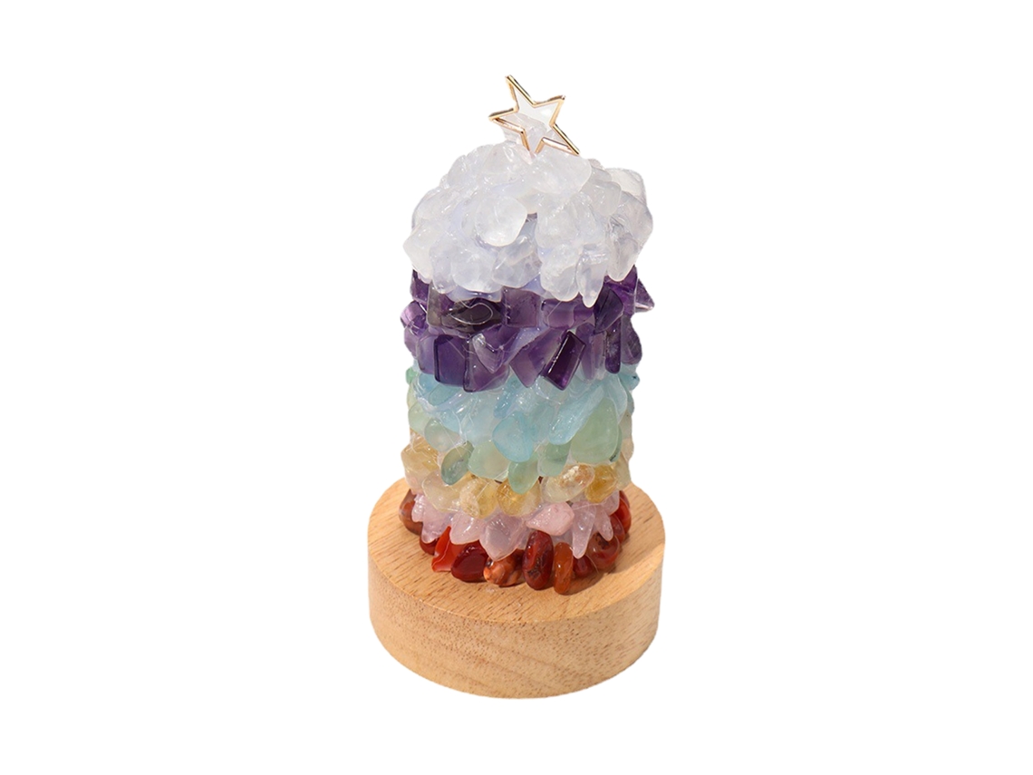 Luz de Noite Diy Pedra Cristal Usb Lâmpada Mesa Natal Presente