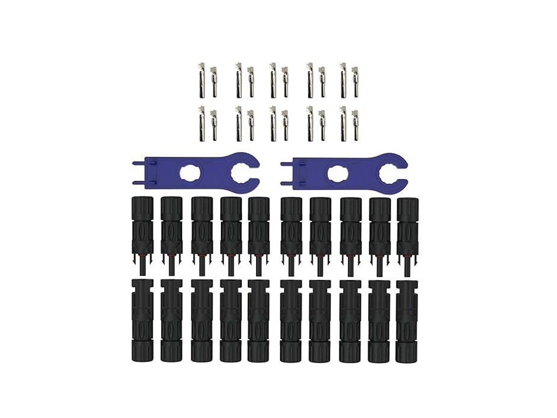 Conjunto de 6 Conectores Mc4 2 Chaves BRILVIBERA