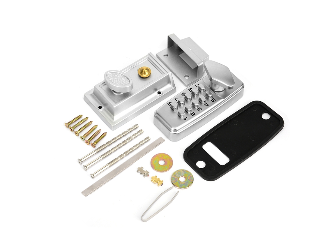 Mini Cadeado De Combinação Mecânico (ajustável Entre 2 E 4 Dígitos, Adequado Para Uso Interno E Externo)