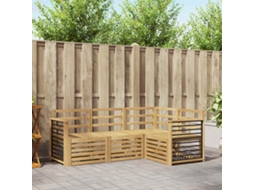 Vidaxl Conjunto De Sofás Para Exterior 4 Unid. Branco