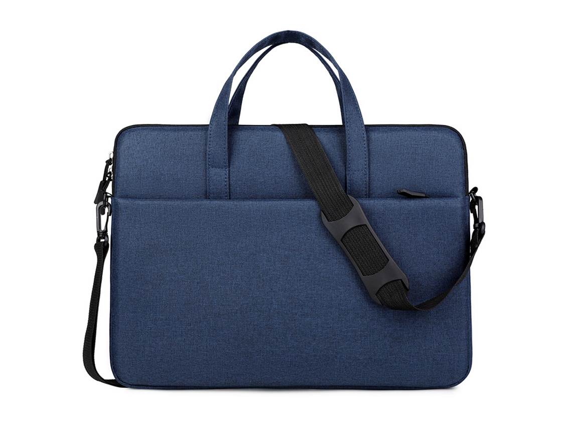 Bolsa de lona impermeável para laptop de 13 polegadas, bolsa de ombro azul Cuich