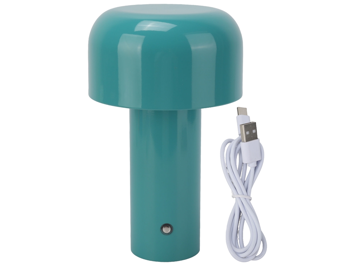 2026 lâmpada de Mesa Cogumelo Usb Recarregável Azul Led Pequena Luz Noturna Moderna para Bar Restaurante Dormitório