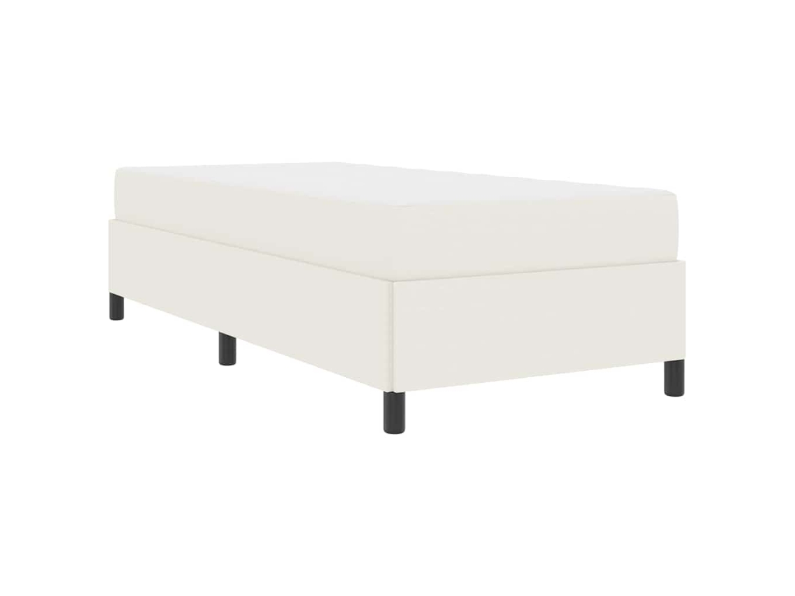 Conjunto 1 Estrutura Da Cama Vidaxl Creme Tecido (90 X 200 Cm)