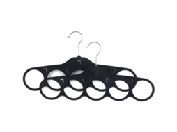 Cachecol Preto Antiderrapante com Cinco Furos de Seda Cinto Gravata Pacote 2 UISAVE