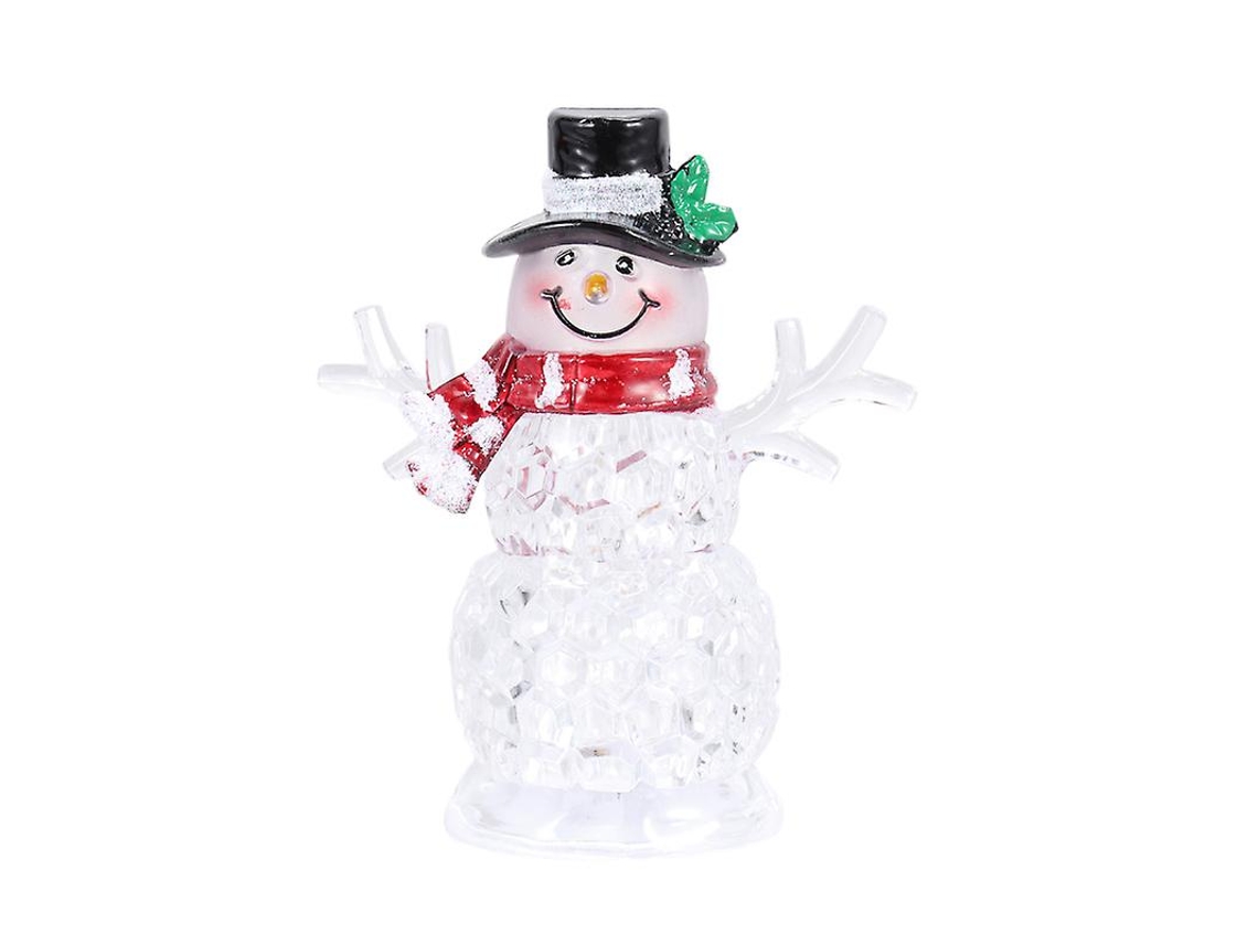 1Pcs Luz Noturna de Boneco de Neve para Decoração de Vitrine de Casa ALLINLESS