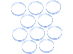 Conjunto de 20 pulseiras de silicone para identificação de pulso, ideais para adultos provarem água e confortáveis, estas