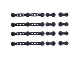 Suporte Magnético De Silicone Para Papel Manteiga Fritadeira, 4 Conjuntos Clipes Montagem, Acessórios Antiaderentes, Vermelho, Preto, Cinza
