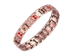 Pulseira De Cobre, Bracelete De Terapia Magnética Para Casais, Alivia A Artrite (bronze) Spqment