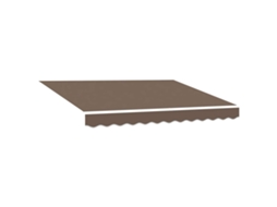 Vidaxl Tecido De Substituição Para Toldo Cinzento-acastanhado 4 × 3 M