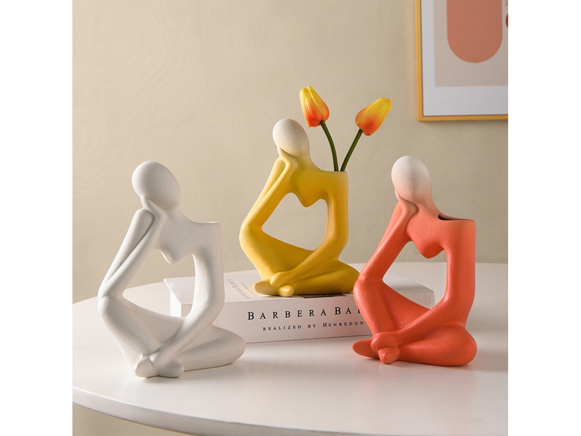 Ceramic Vase Ornament (white Nordic Creative Decoration) Eoocoo