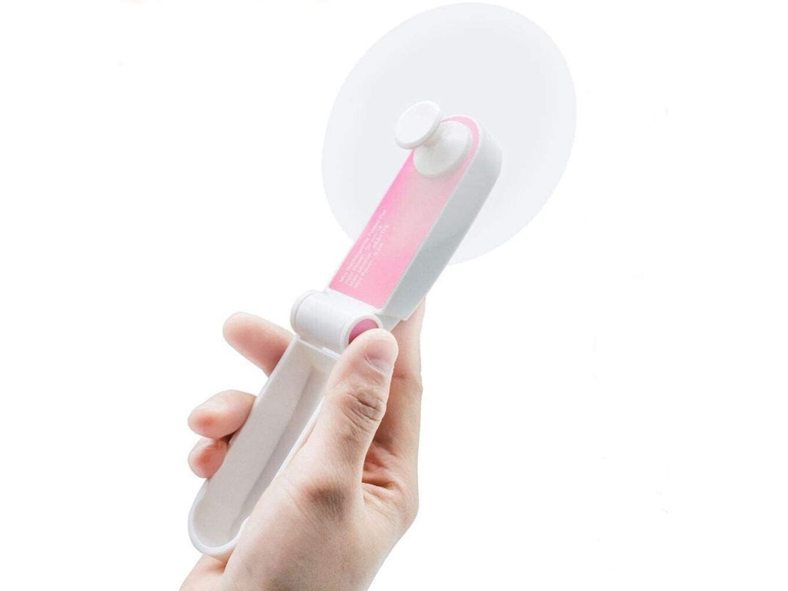 Ventilador Portátil Nova Line mini recarregável, USB, 2 velocidades, dobrável