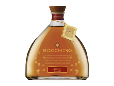 Aguardente Grappa BOCCHINO Affinata in Barriques Mascate Moscato d'Asti (0.7 L - 1 Unidade)