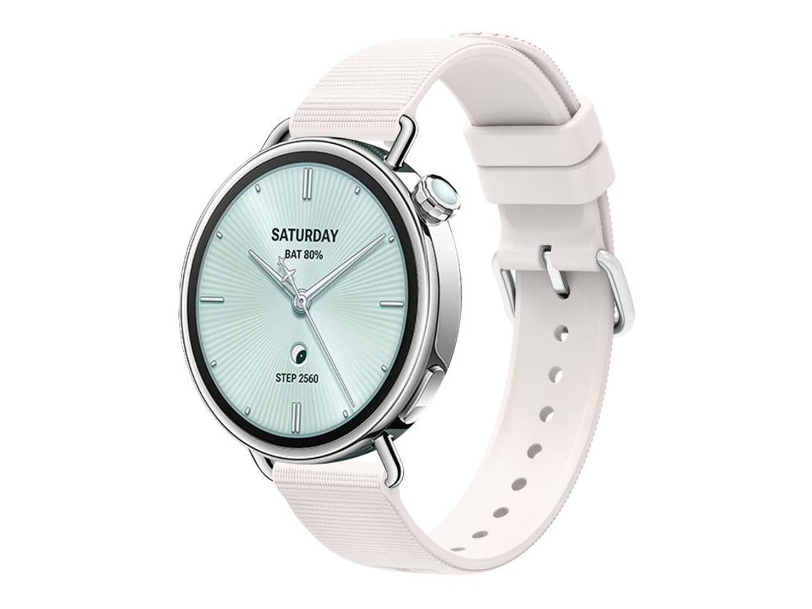 Bracelete Para Xiaomi Watch S4 - Silicone Texturizado - Cor Sólida (41mm) Starlight