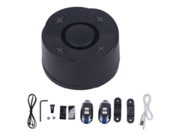 Alarme de Bicicleta com Luz Traseira Sem Fio Controle Remoto Alto Volume Sistema de Segurança Ip45 Preto | S/MARCA