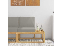 Vidaxl Sofá De Canto Externo Com Almofada Branco 91 X 63 X 73 Cm