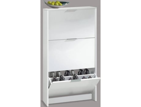 Sapateira  Branco (Melamina - 22x60x113 cm)
